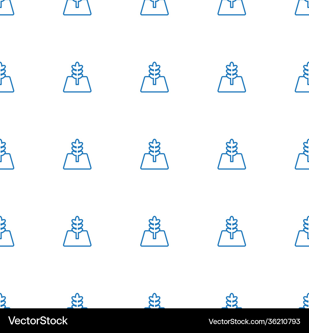 Tree icon pattern seamless white background Vector Image