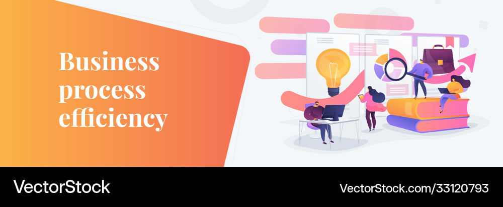 Workflow concept banner header Workflow concept banner header vector image