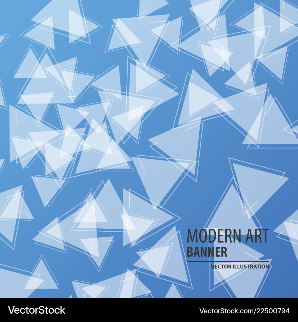 Abstract triangle background 3d triangles modern Vector Image
