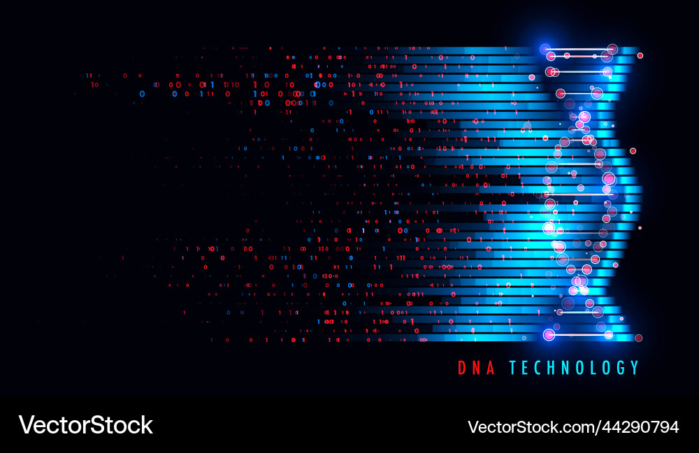 Big genomic data visualization Vector Image