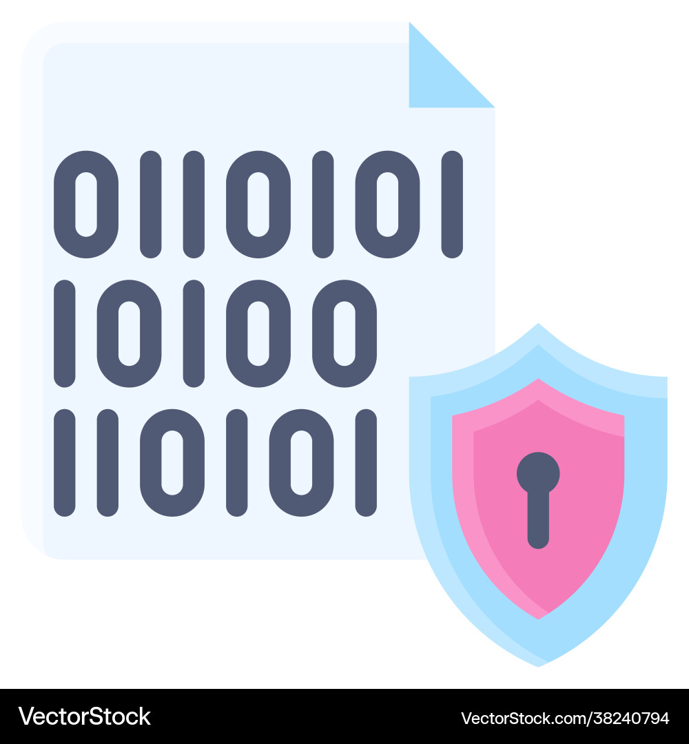 Binary encryption icon cryptocurrency related Vector Image