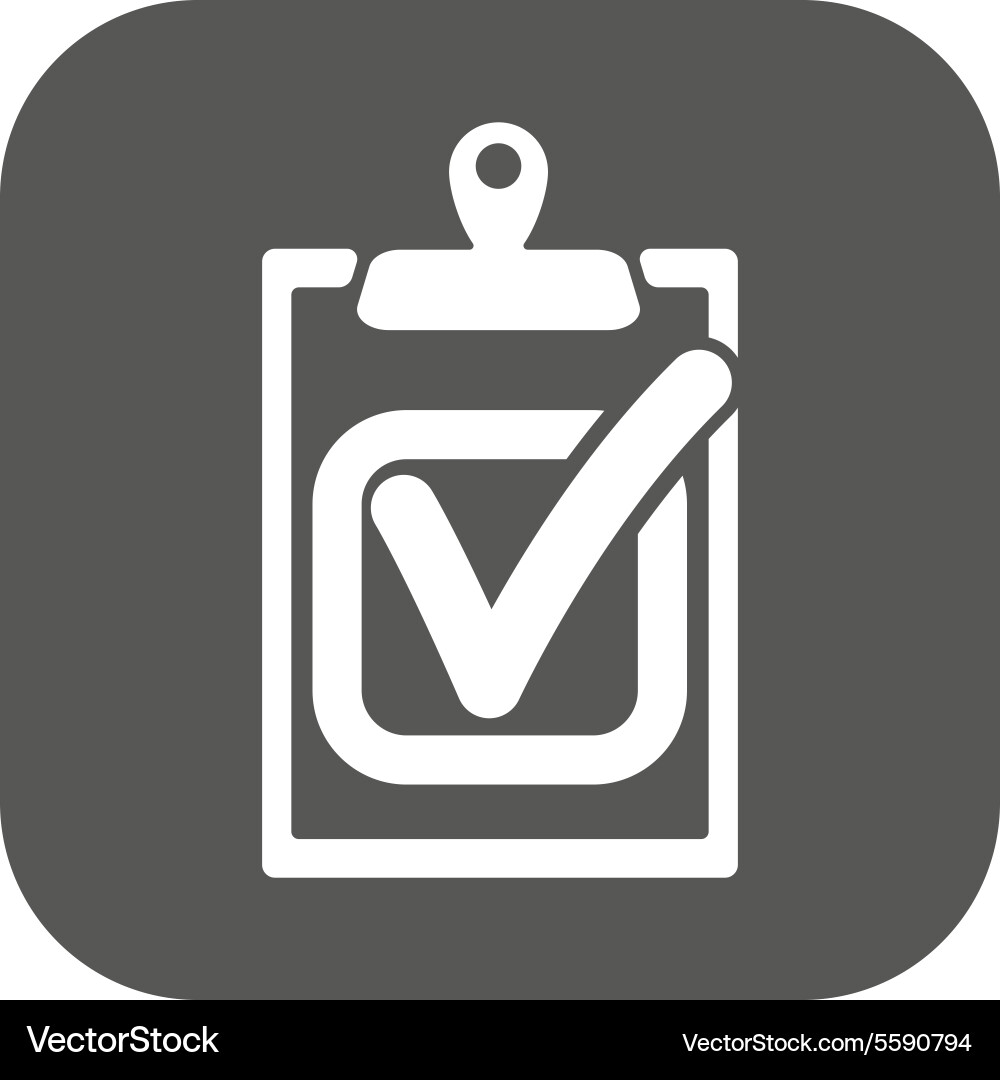 Checklist icon clipboard and executed task Vector Image