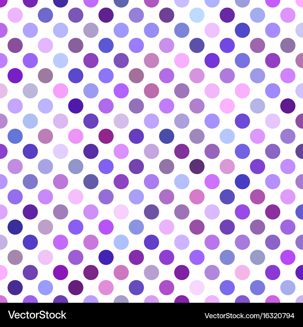 Colored dot pattern background - from purple Vector Image