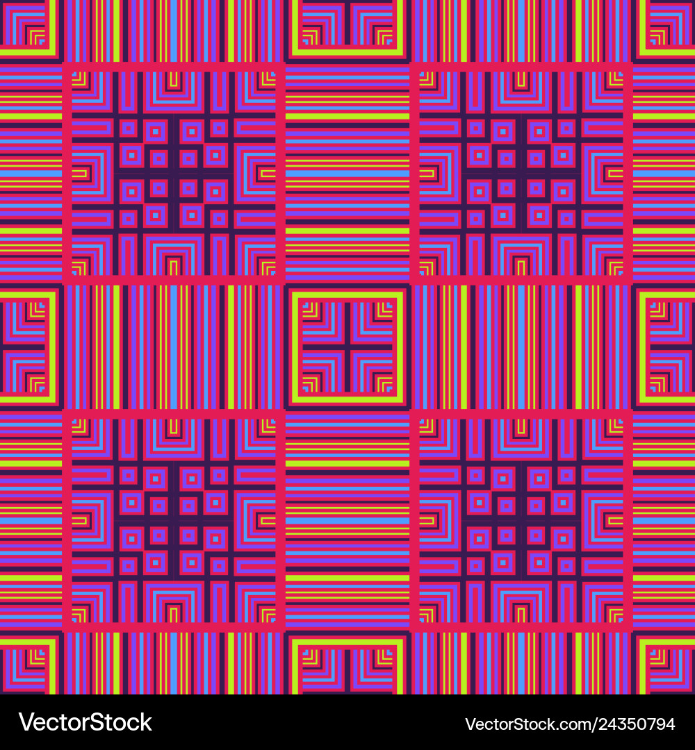 Computer age circuit board like seamless pattern vector image