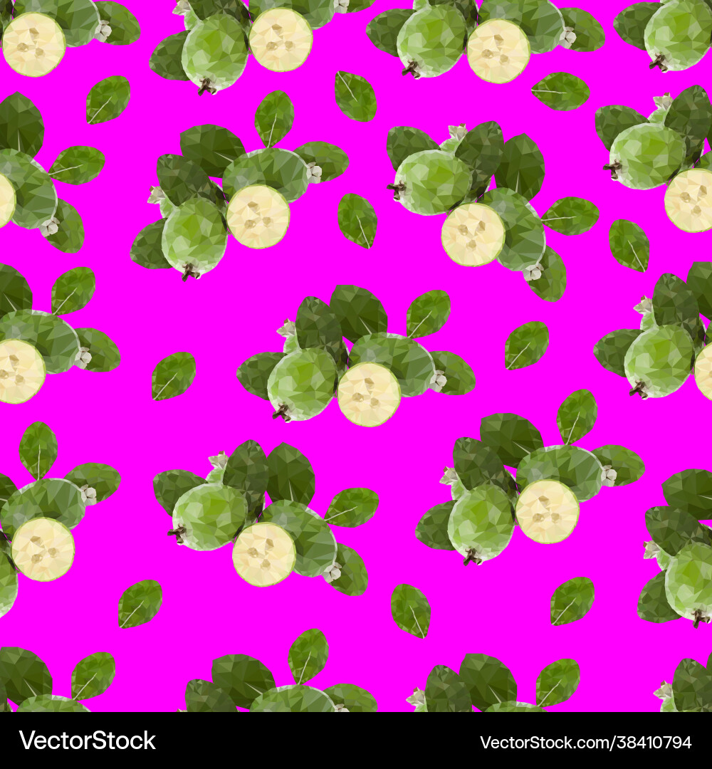 Feijoa pattern Vector Image