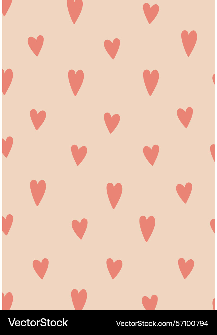Heart pattern background vector image