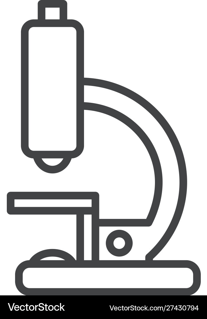 Isolated laboratory microscope design Vector Image