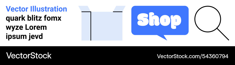Online shopping with search function and messaging Online shopping with search function and messaging Vector Image