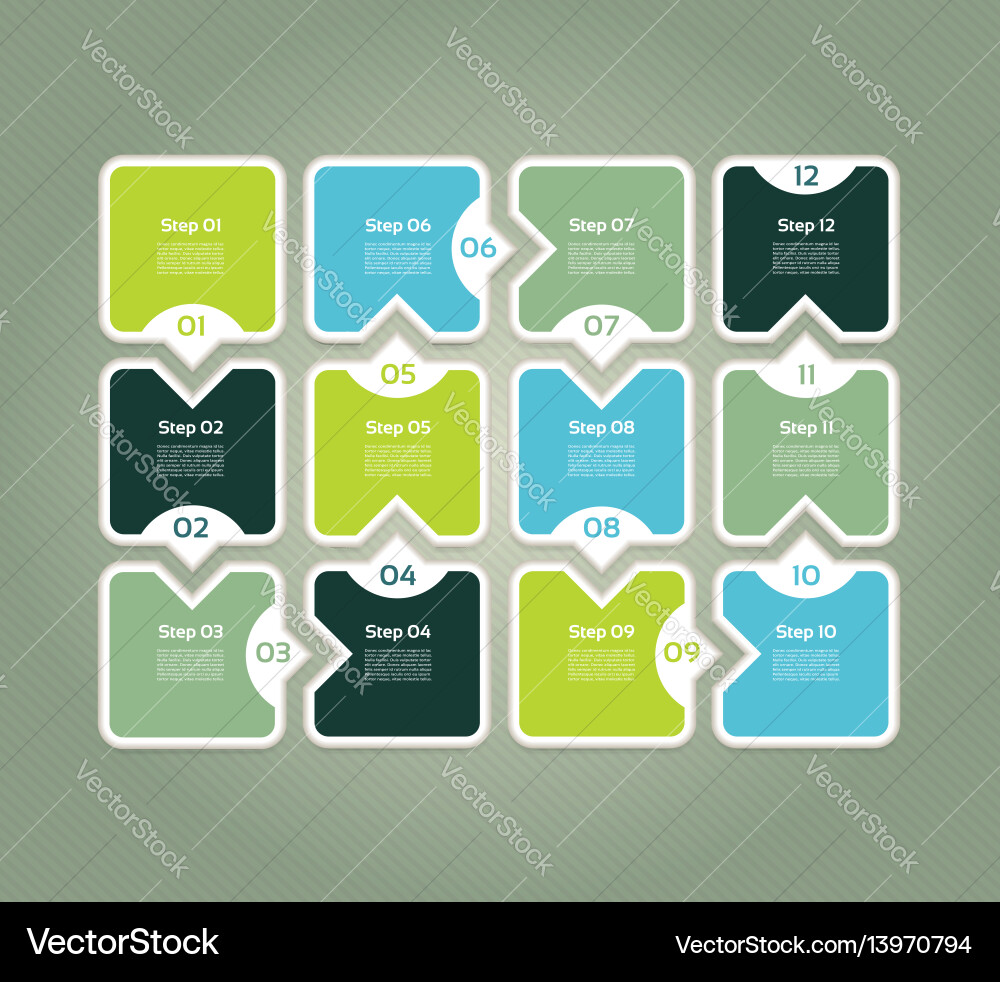 Progress background template for diagram graph vector image