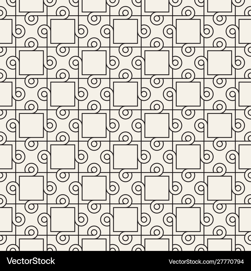 Seamless interlacing circles pattern simple Seamless interlacing circles pattern simple vector image