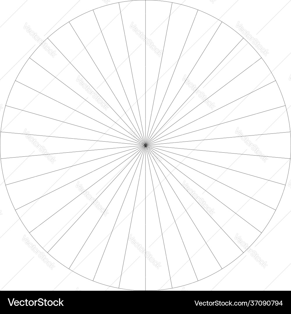 Segmented circle pie graph chart infographics Vector Image
