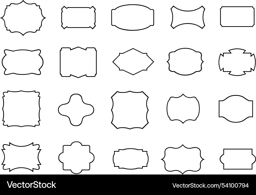 Set of different labels Set of different labels vector image