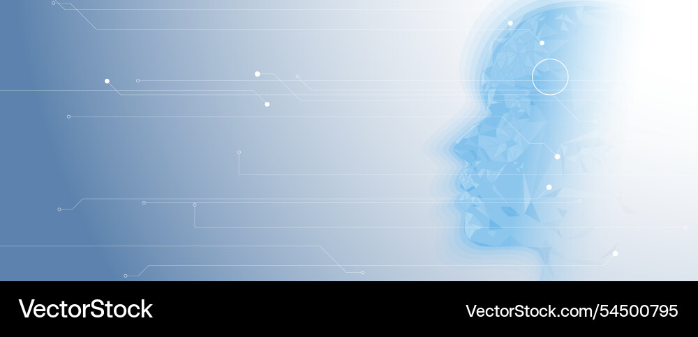 Abstract artificial intelligence concept Abstract artificial intelligence concept vector image