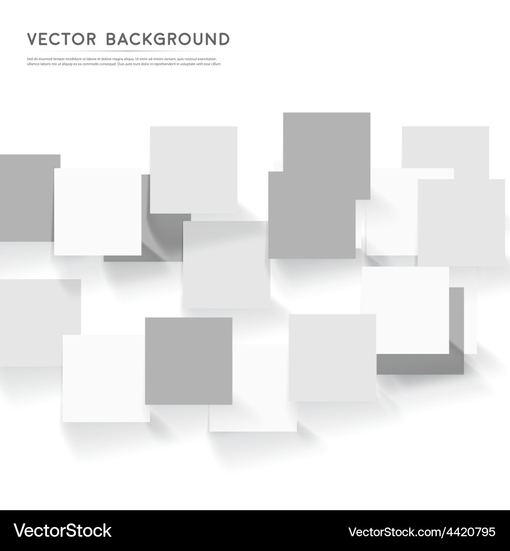 Background abstract squares vector image