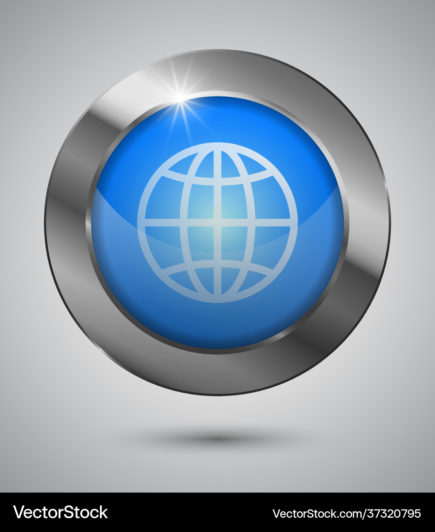 Button web Vector Image