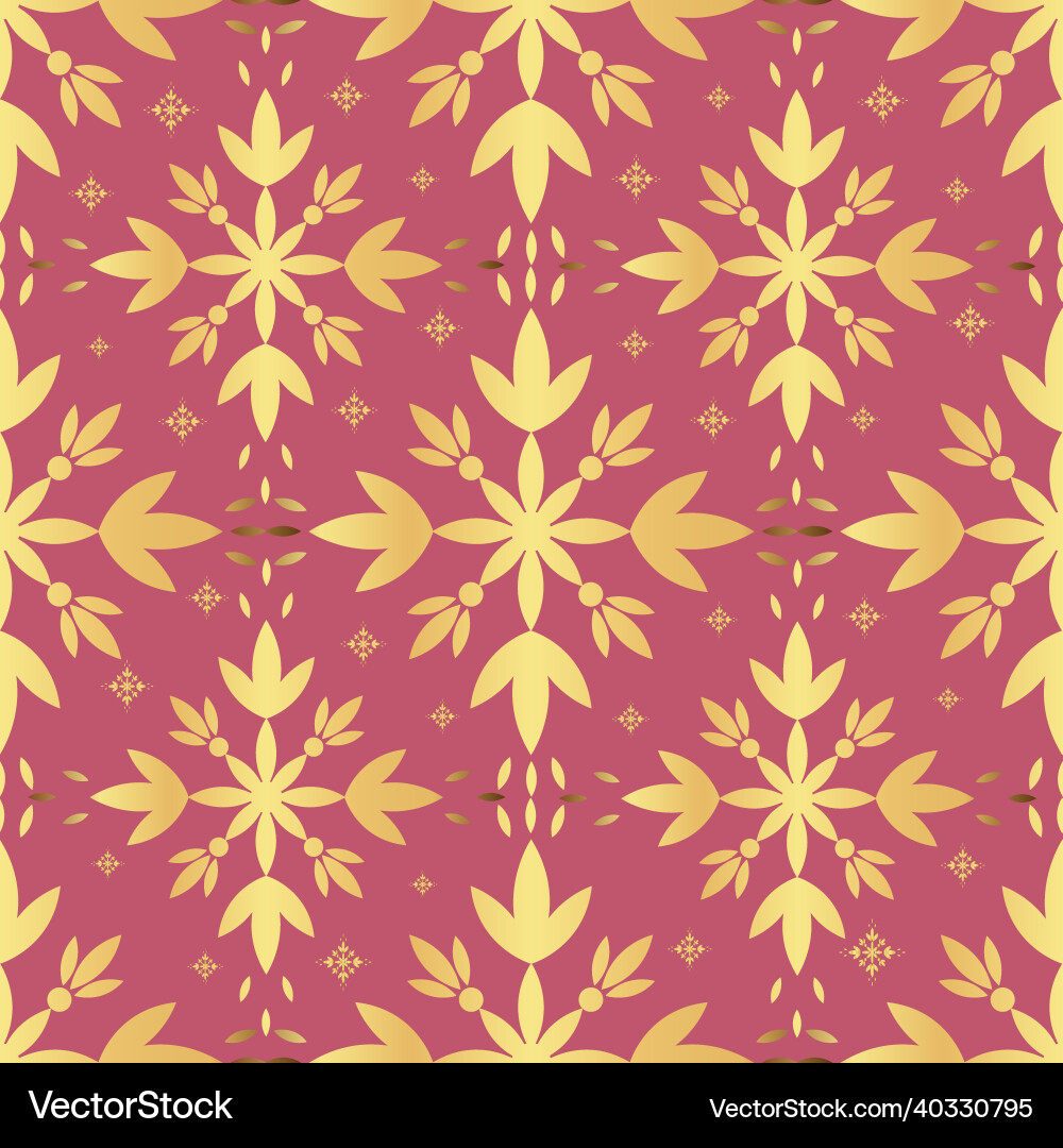 Decorative seamless pattern with gold openwork Decorative seamless pattern with gold openwork vector image