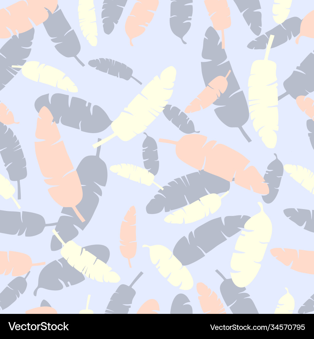 Endless pattern with colorful palm trees branches Endless pattern with colorful palm trees branches vector image