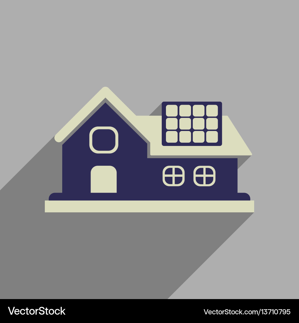Flat web icon with long shadow vector image