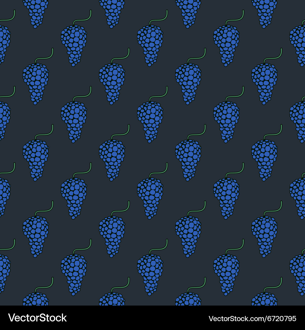 Geometric Grape Pattern vector image