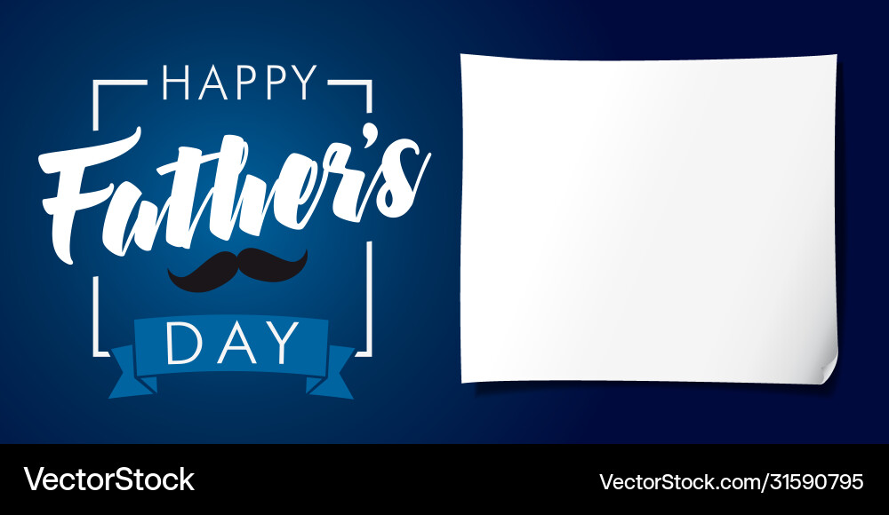 Glückliche Väter Tag Schrift Banner dunkelblau Glückliche Väter Tag Schrift Banner dunkelblau vektorbild