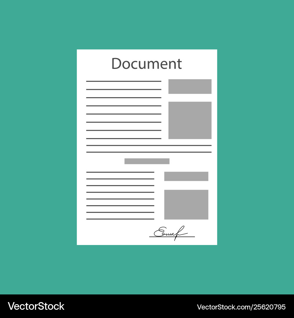 Hand keeping an document and another Hand keeping an document and another vector image
