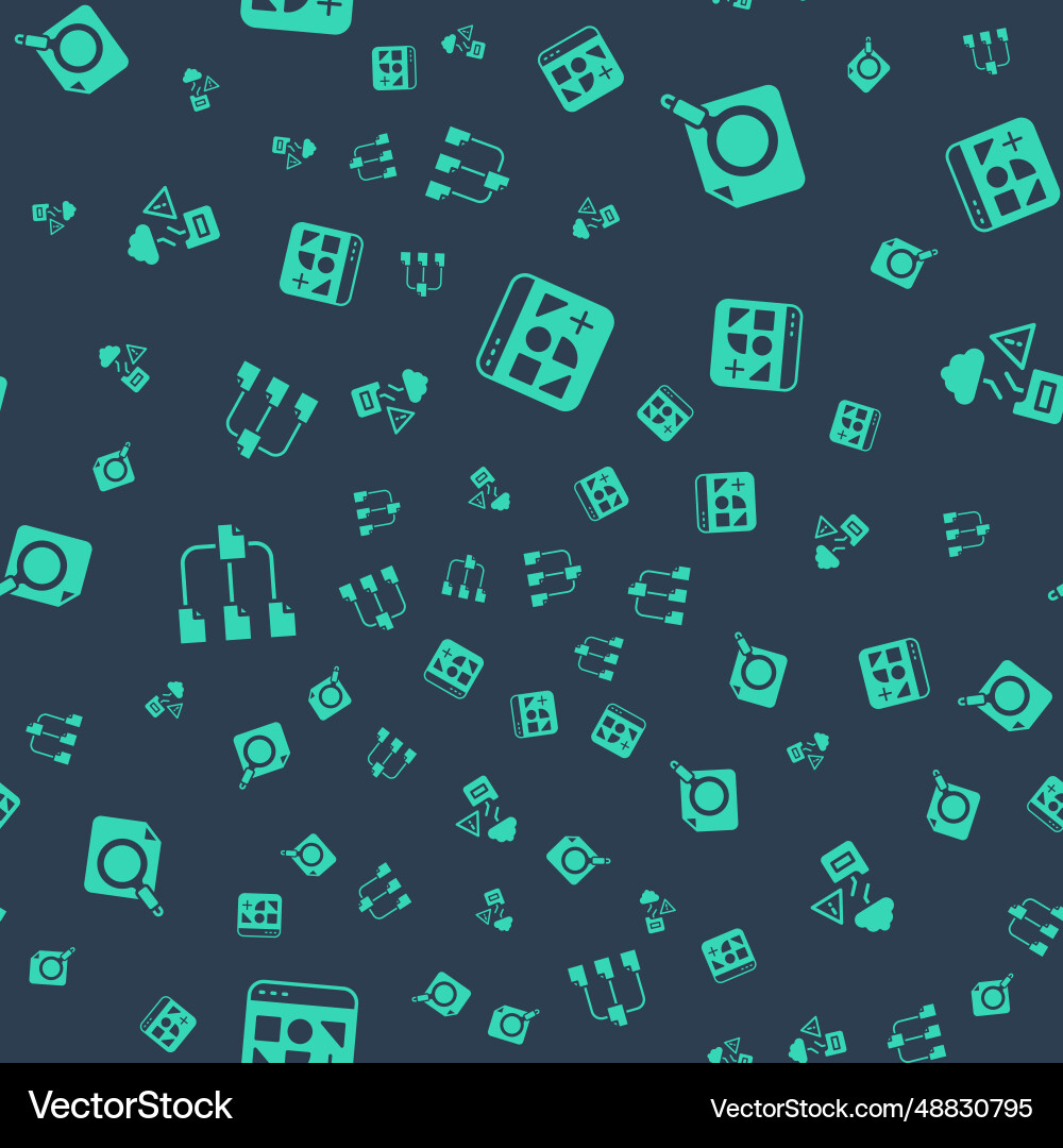 Set different files search concept with folder Set different files search concept with folder vector image