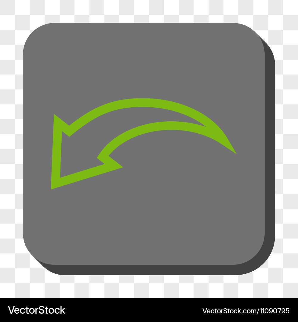 Undo rounded square button Vector Image