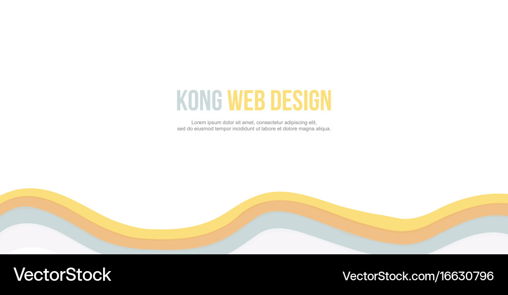 Abstract background for header website wave design Vector Image