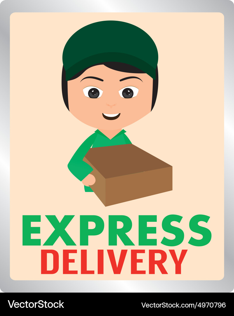 Abstract delivery object on a white background Vector Image