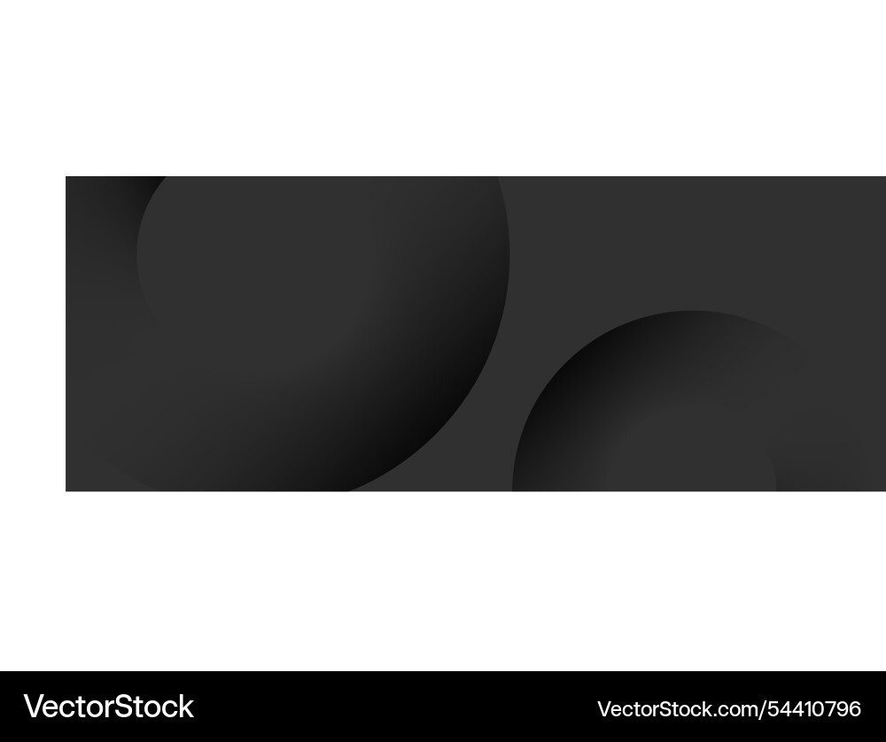 Black abstract minimal background with circle Vector Image
