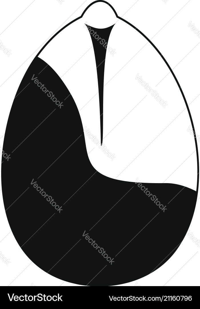 Nut icon simple style vector image