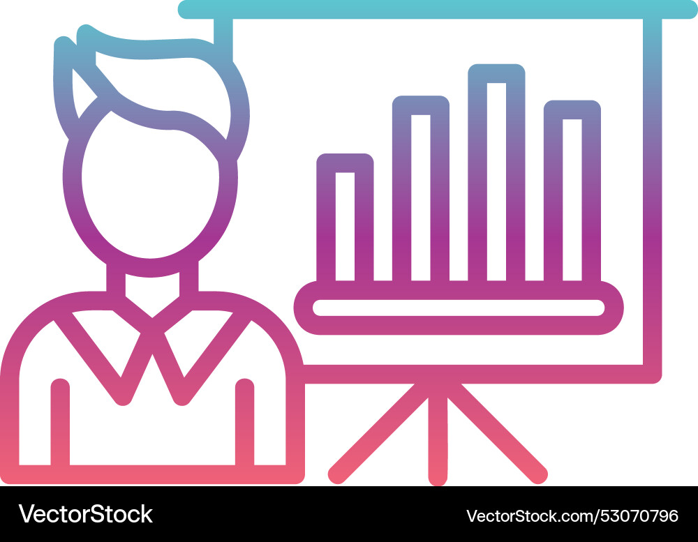 Presentation line gradient design Vector Image