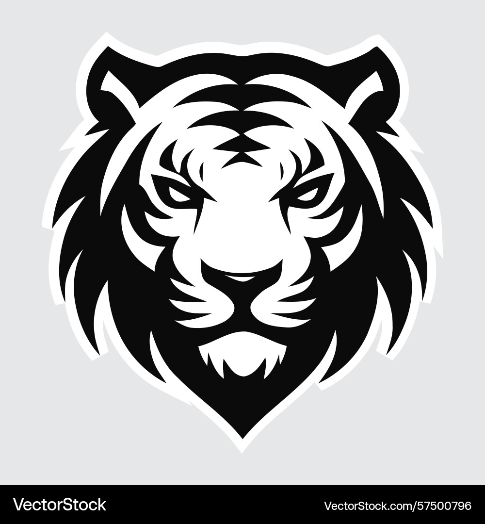 Tiger head logo Vector Image