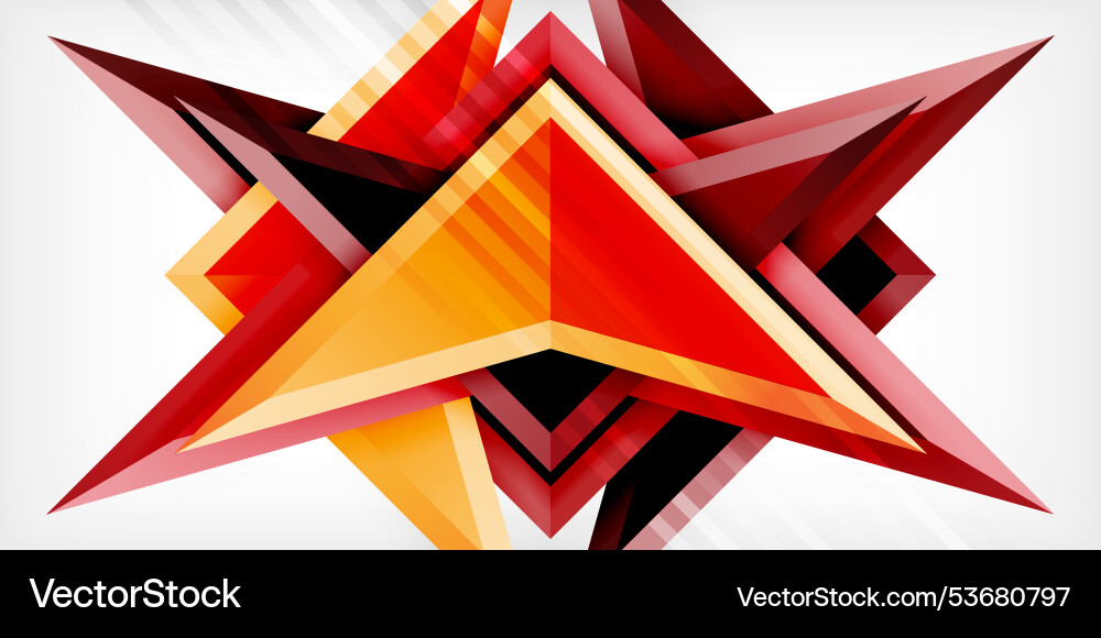 Arrows with 3d effect abstract background Vector Image