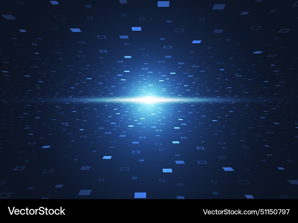 Big data visualization abstract technology Big data visualization abstract technology Vector Image