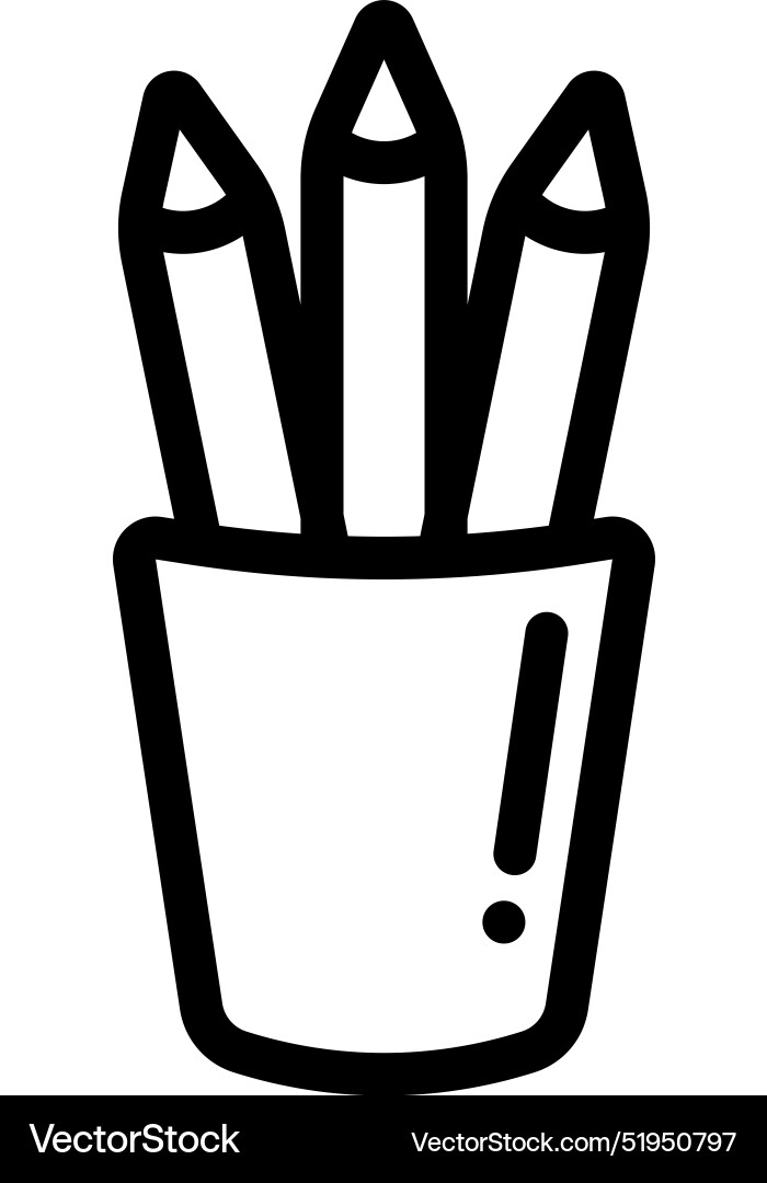 Case icon thin linear style design isolated Vector Image