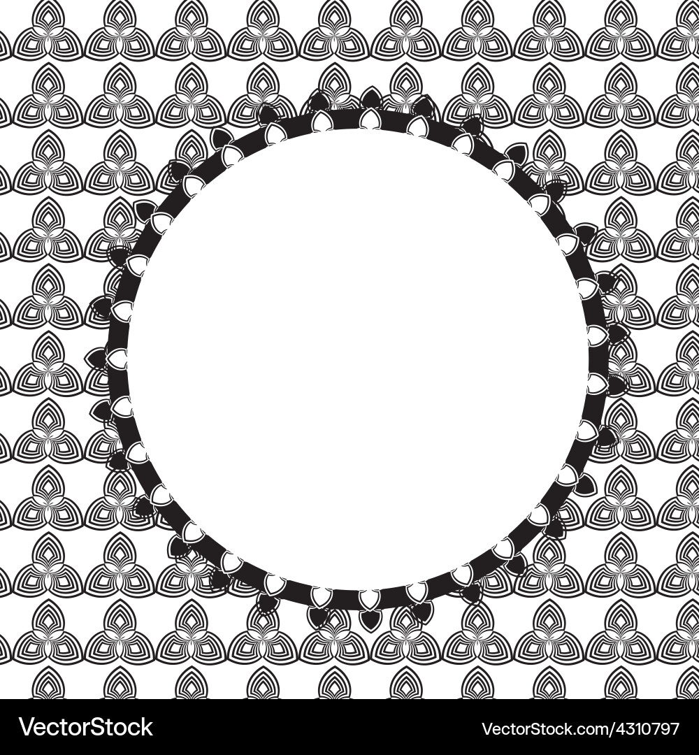 Design retro label frame with bow Vector Image