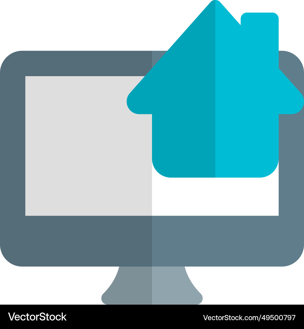 Desktop home central hub for user file access Vector Image