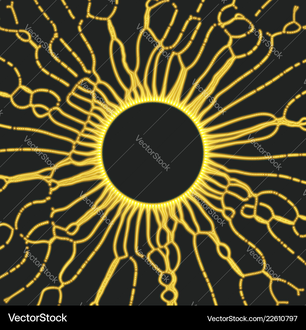 Dynamic Particle 3D Technology vector image