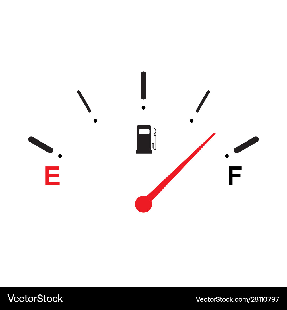Full Fuel Gauge Icon Vector Image