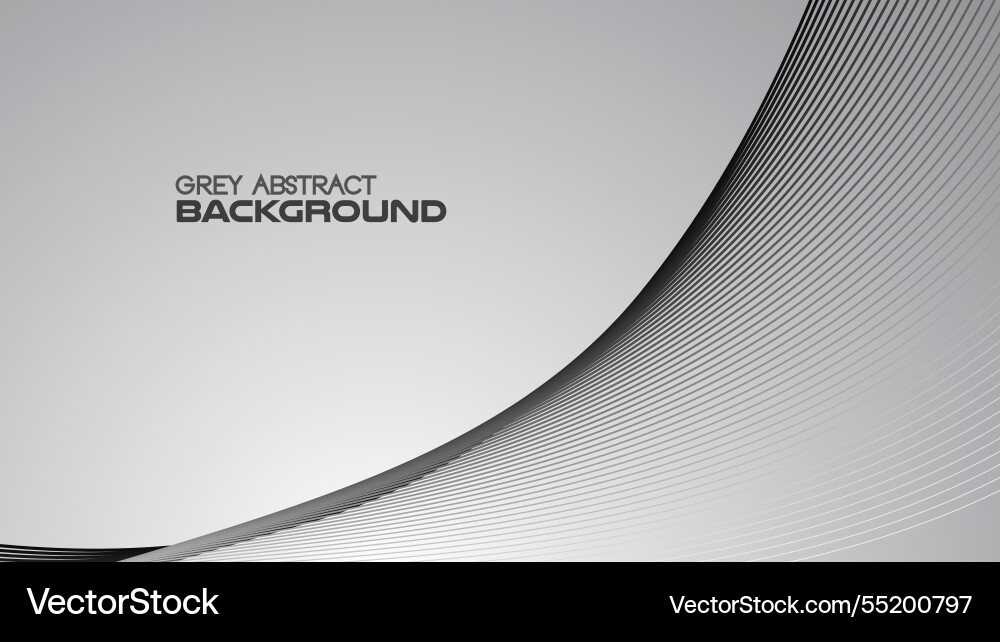Grey gradient abstract background with curve line Grey gradient abstract background with curve line Vector Image