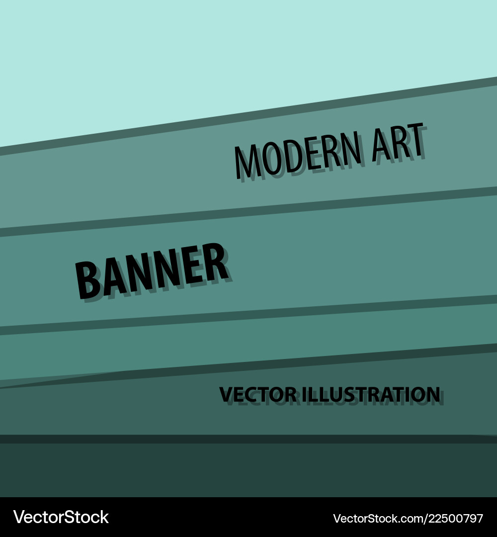 Modern art abstract banner square frame for text vector image