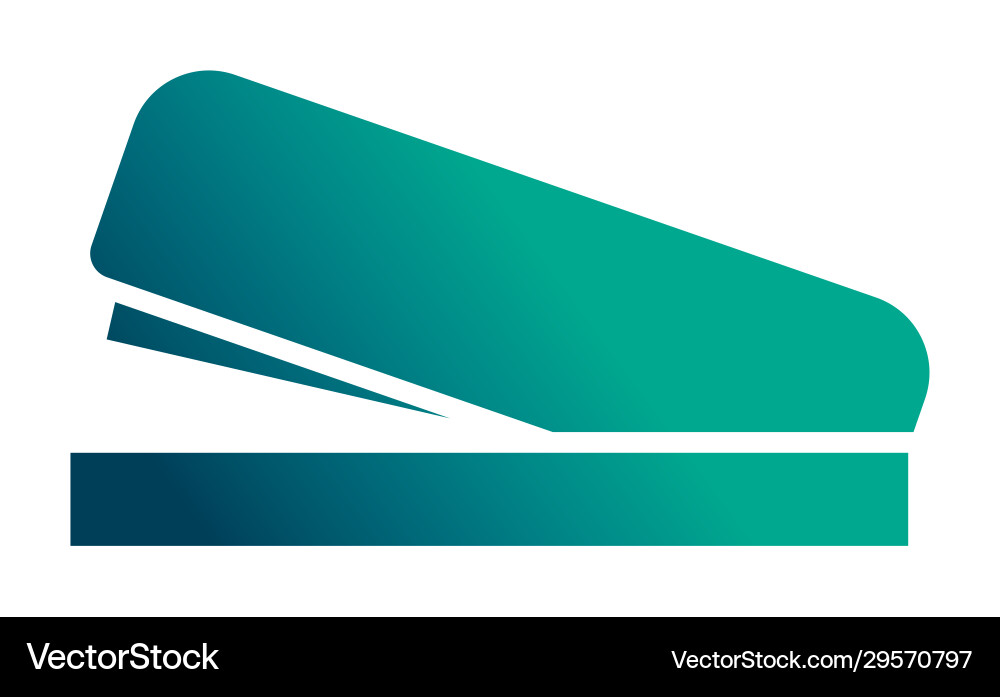 Office tool stapler gradient style icon vector image