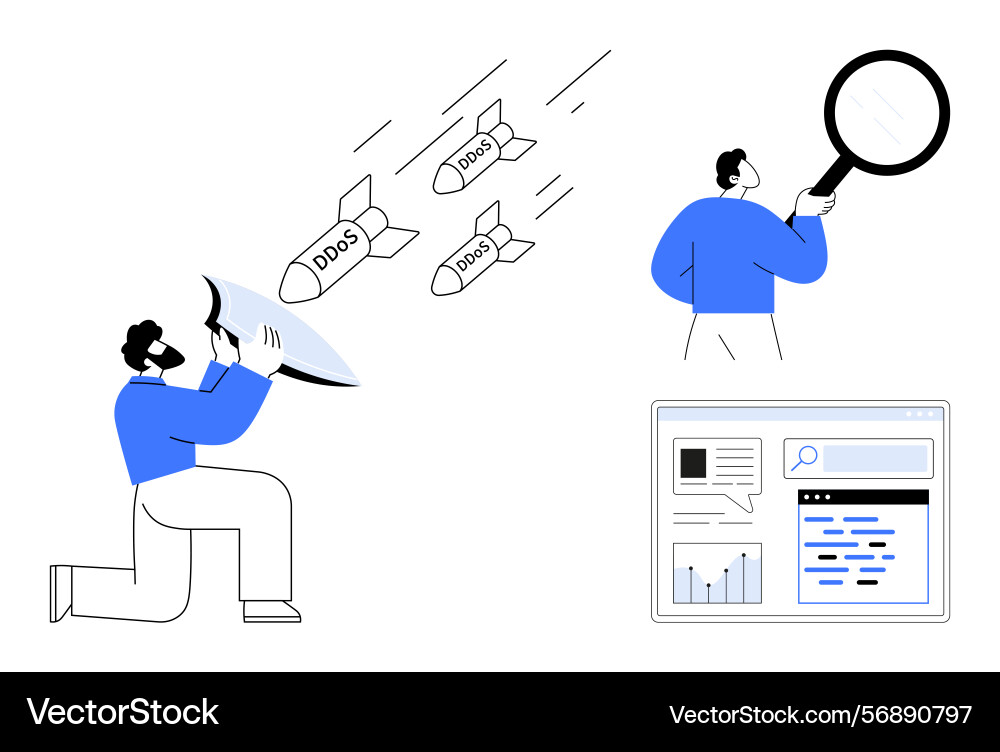 Protecting systems from cyber attacks with shield Protecting systems from cyber attacks with shield vector image