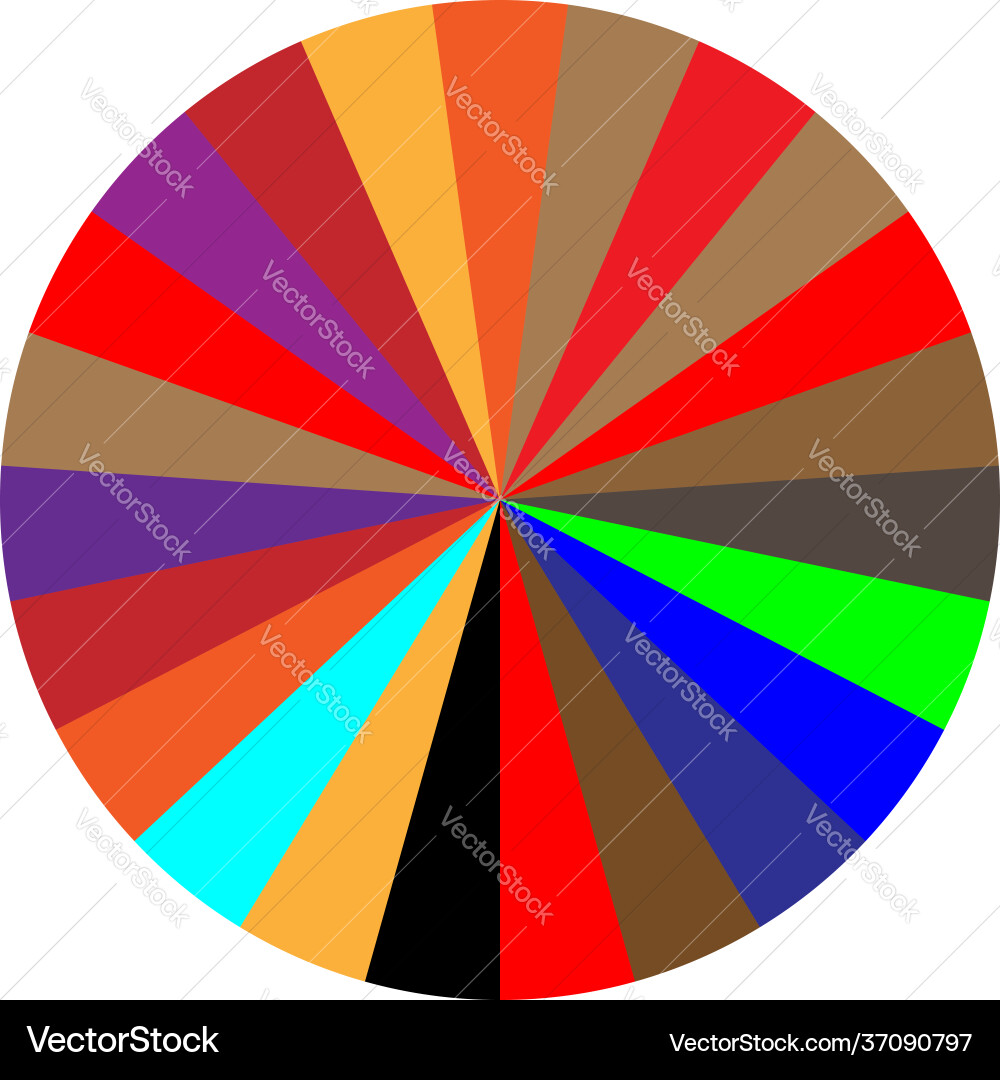 Segmented circle pie graph chart infographics Segmented circle pie graph chart infographics vector image