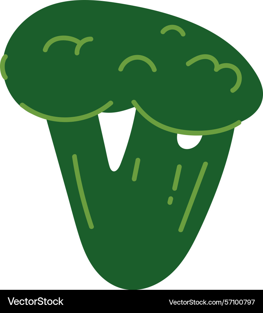 Smiling broccoli character Vector Image