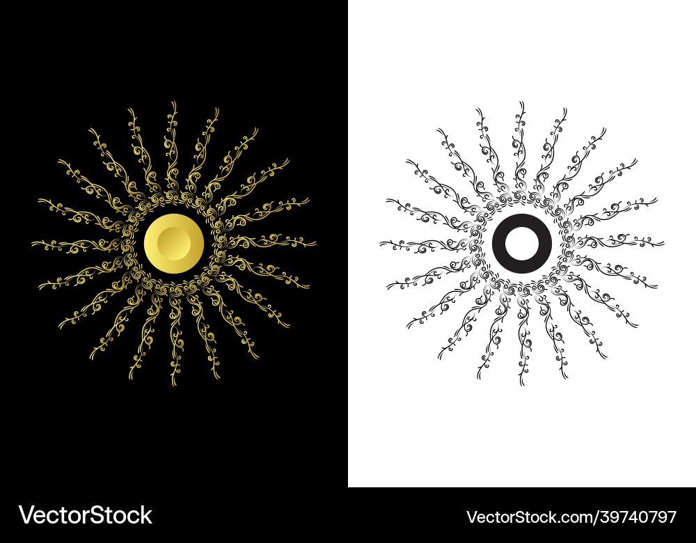 Swirl elements and monograms for design Swirl elements and monograms for design vector image