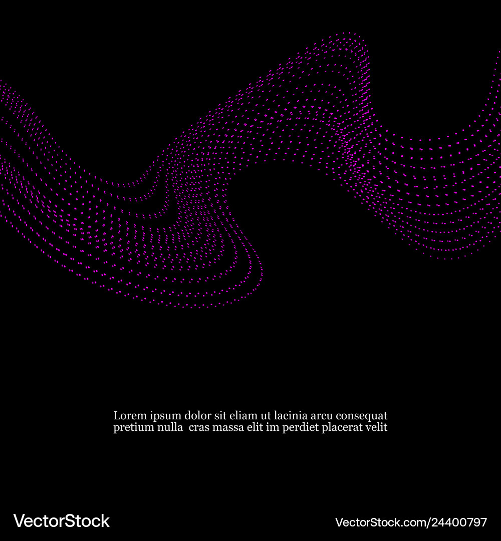 Wave of particles abstract background Wave of particles abstract background vector image