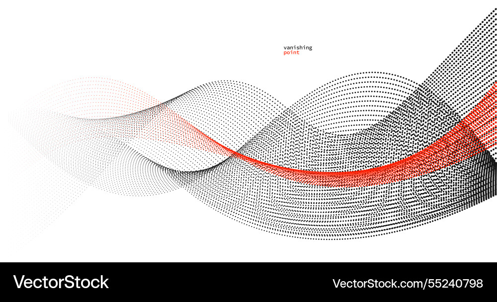 Abstract background red and black dots in motion Abstract background red and black dots in motion vector image