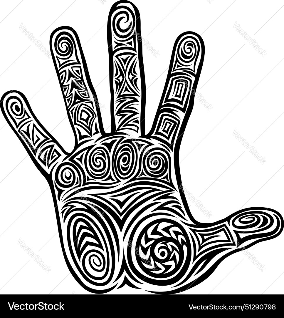 Abstract hand concept pattern design Abstract hand concept pattern design vector image